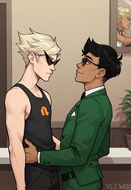 Jake English/ Dirk Strider (Homestuck)版本Illustrious (ID: 1241455)