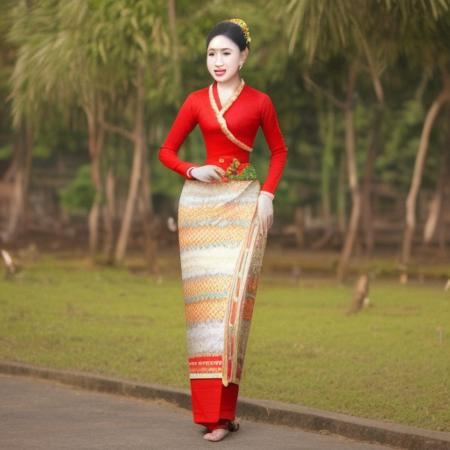 Myanmar Traditional wedding outfits