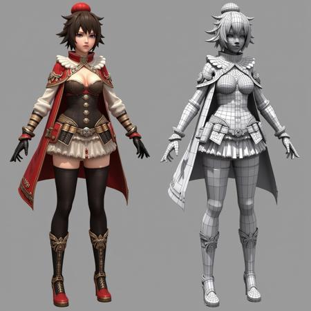 Wolfie's 3D Topology FLUX (Character Concept)