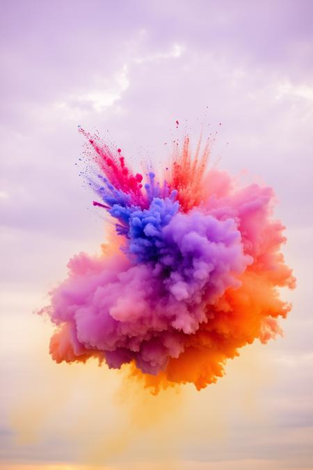 Colorful Powder Explosion Effect | Aesthetic Visual | Explosive Aesthetics