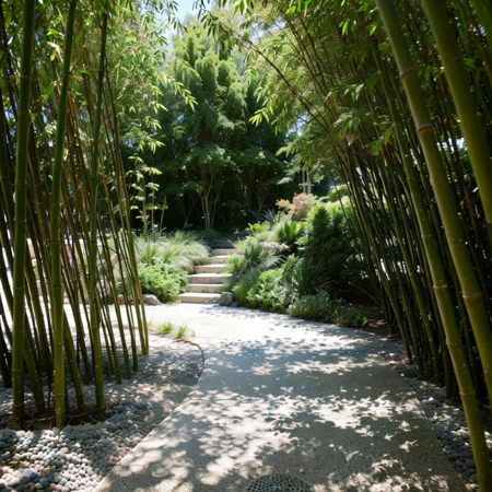 The back garden of the villa