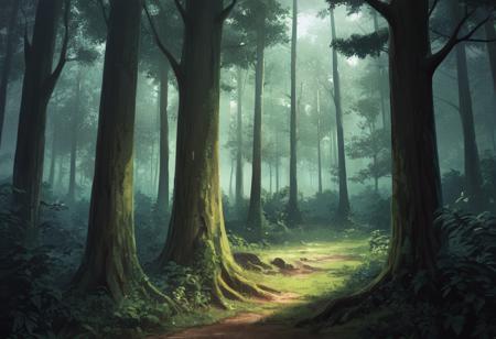 Forest background PonyXL