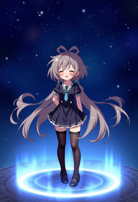 黑白连衣裙洛天依（Luo Tianyi with white and black dress）