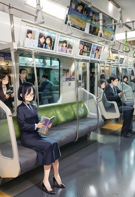 JR East E235 series train interior PONY