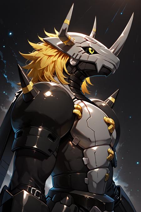 BlackWarGreymon: Jet-black Virus Dragon | ブラックウォーグレイモン (Digimon) [Illustrious & Pony]