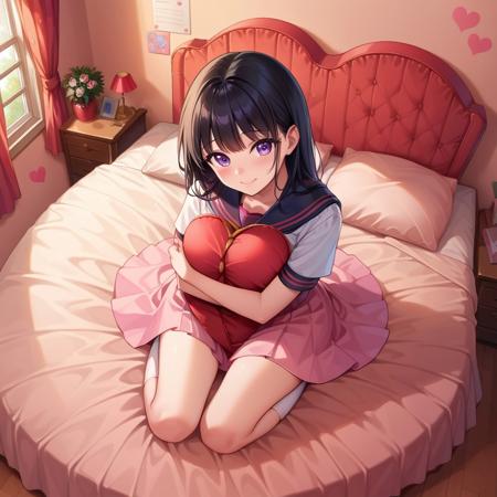 Heart-shaped Bed (pony diffusion)版本V1 (ID: 596981)