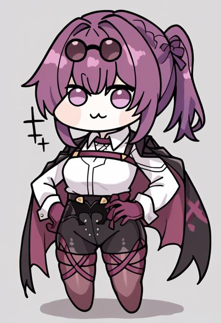 It's Kafka from that game, Honkai Star Rail or whatever