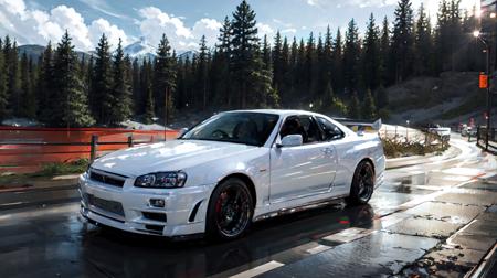 NISSAN Skyline GT-R R34 car LORA