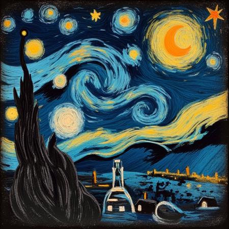Chalk Board Drawing [FLUX]版本V1 (ID: 740913)