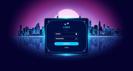 Flux-HUD Login interface
