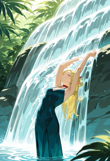 In Waterfall