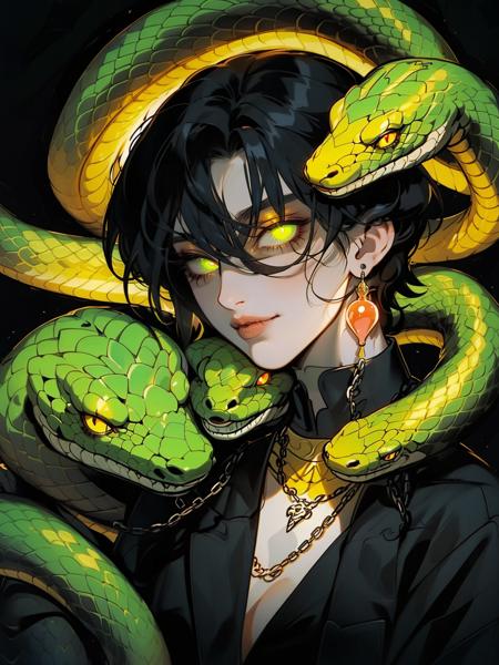 HEZI_ Happy Year of the Snake (Year of the Snake illustration)