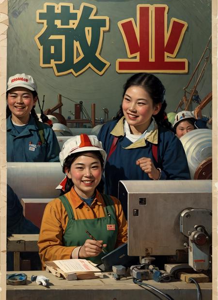 The style of Chinese propaganda posters in the last century