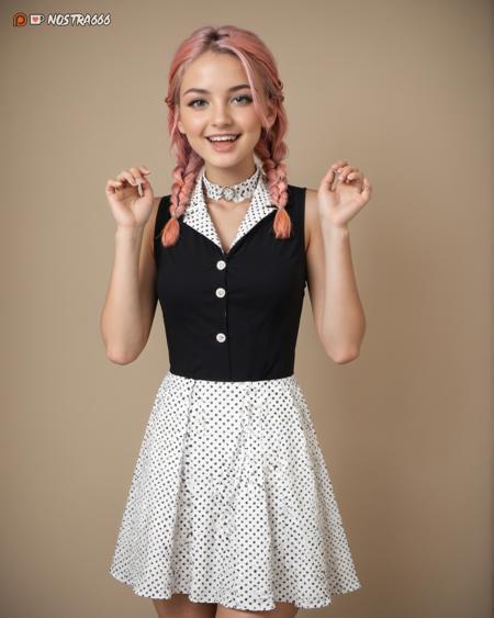 Black and White Belsira Dress