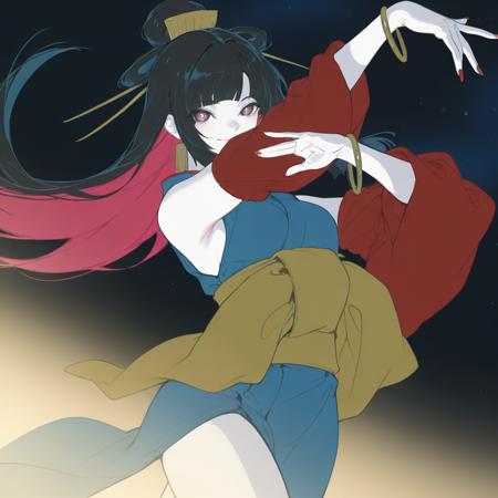 OC girl from tuki.『ひゅるりらぱっぱ』by 十八番茶 mado [Illustrious/NAI, Pony XL] HYURURIRAPAPPA