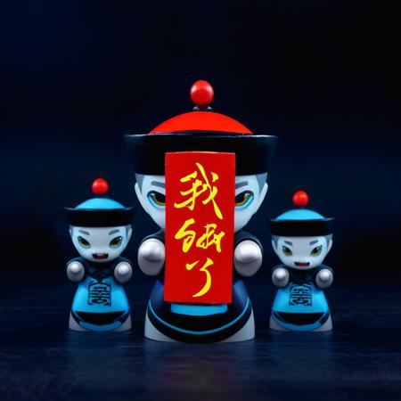 Adorable Jiangshi Chinese vampire toy - sdxl