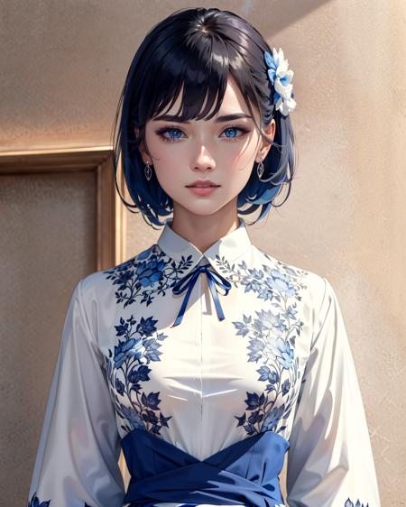 blue-and-white porcelain版本2D print (ID: 661536)