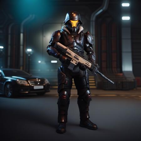 Nod soldier - Command and Conquer : Tiberian Sun - SDXL