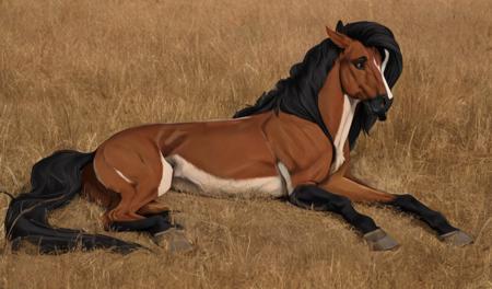 horselayonside