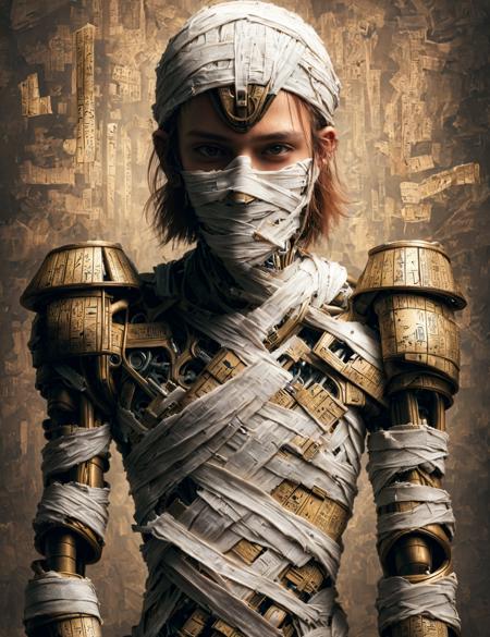 DonM - Mummy Style or wrapped clothing [SD1.5,SDXL]版本SD1.5 (ID: 360537)