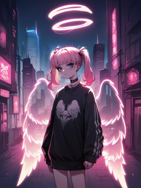 Neon Light Wings