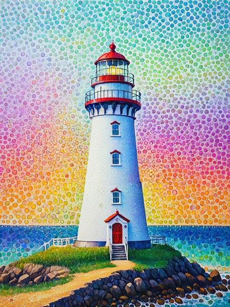 Pointillistic CE SDXL