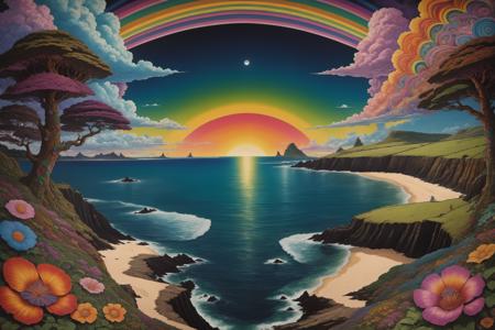 Psychedelic Landscape (Pony/PSDXL, SD1.5)