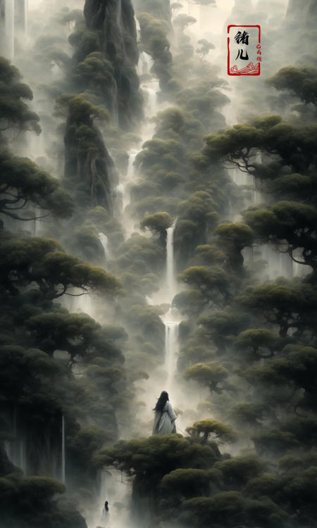 绪儿-【古风松】【 Gufeng pine 】 theme scenery