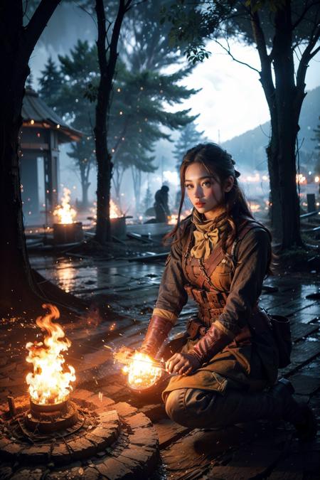Flame scene