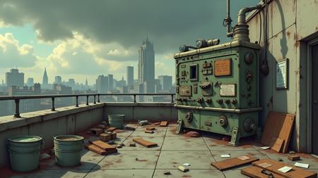 Abandoned Office DX - FLUX.dev