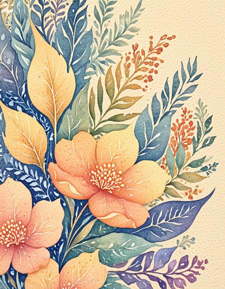 Watercolor on Rough Paper
