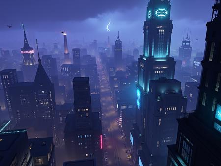 Gotham City - Gotham Knights [FLUX] LoRA Background版本v1.0 (ID: 817272)