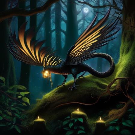 Magic Creatures: cockatrice! SDXL1.0