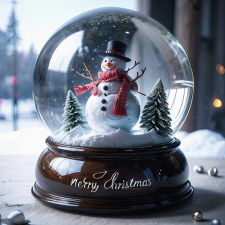 Christmas crystal ball