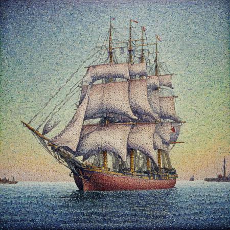 Paul Signac - Neo-Impressionist dotted landscape paintings (Pointillism)