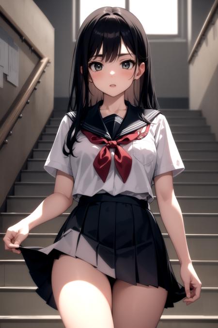 School stairs