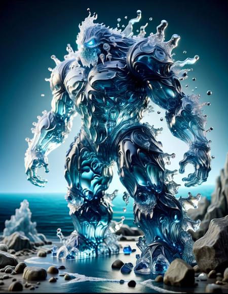 Liquid Water Flow Style [FLUX+SDXL+1.5]