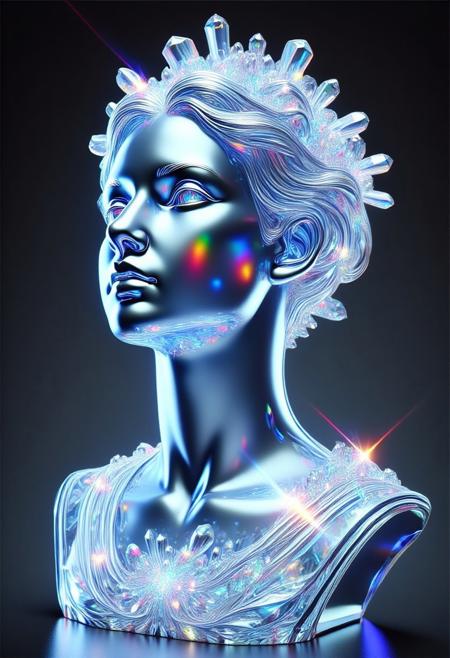 Prismatic Crystal World Morph for Flux