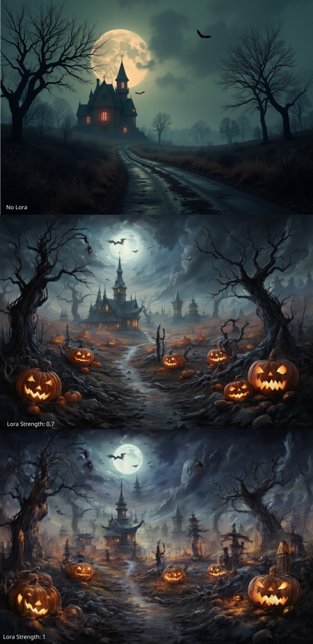 Halloween Landscape Style - Flux.1