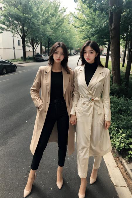 Waisted Woolen Coat