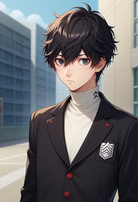 Ren Amamiya / Akira Kurusu / Joker / MC - Persona 5 (Commission) - Pony + Illustrious