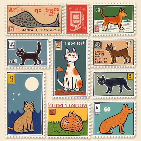 style of stamps [FLUX] 385
