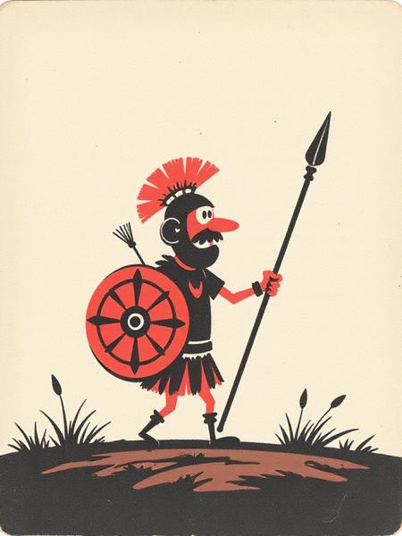 Wizard's Vintage Minimalism Cartoon