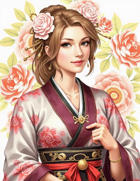 Romance Of The Three Kingdom Officer Potrait Style Lora - Flux 1.D