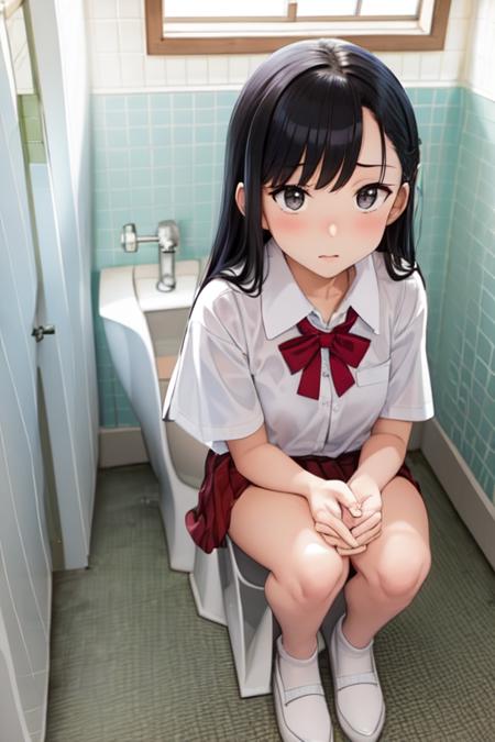 学校の男子トイレ Boys' restroom in a Japanese high school