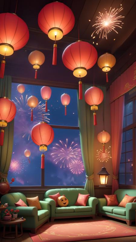 Chinese Spring Festival scene_XSE_GAME_V1|新年主题_节日背景场景_思恩