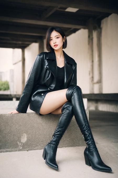 ZARA(like)-CowboyThighBoots 仿ZARA牛仔跟过膝靴
