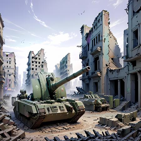 Basilisk Self-propelled Gun - Warhammer 40,000 (SDXL)