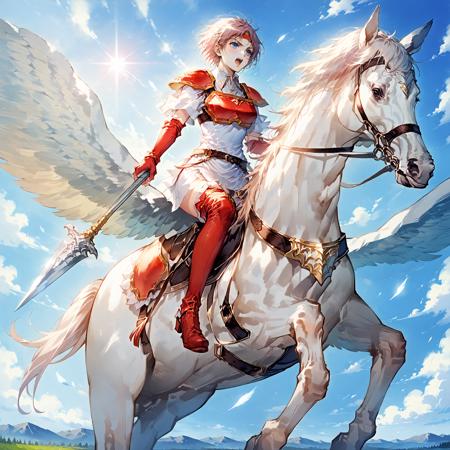 Pegasus knight / ペガサスナイト (Fire Emblem) Pony/Flux/IL