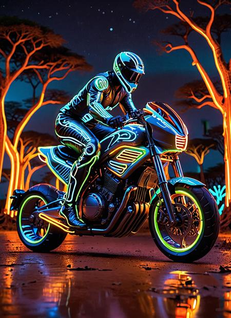 Neon Futuristic Superbike XL